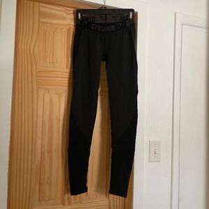 Full length Gymshark black marl/black flex leggings size S